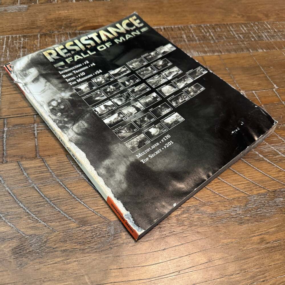 Resistance Fall of Man Strategy Guide BradyGames PS3 Poster Incl Missing Cover